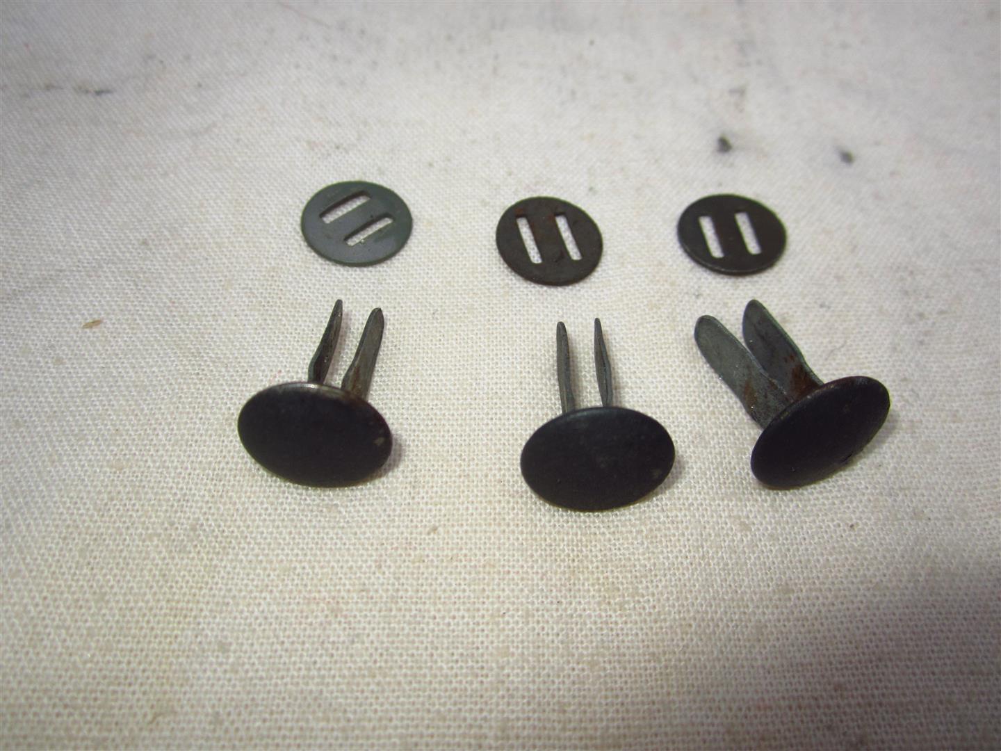 WW2 Set Of Original German Helmet Liner Pins
